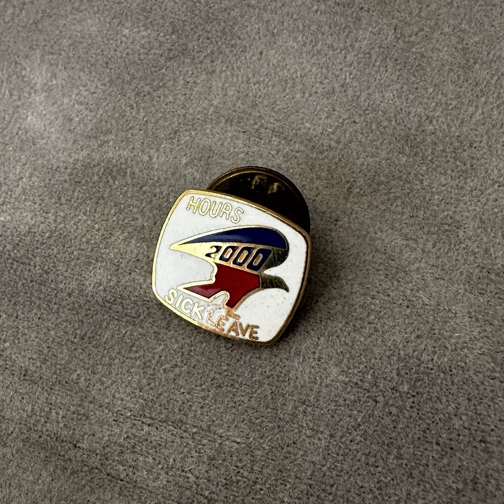 Vintage USPS 2000 Hours Sick Leave Award Lapel Pin United States Postal Service